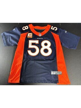 Denver Broncos Nike On-Field Jersey #58 Navy & Orange Size 48 Mens NFL Players P